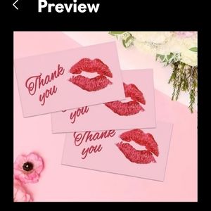 50 Thank you cards